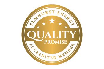 Elmhurst Energy Quality Promise accredited member badge
